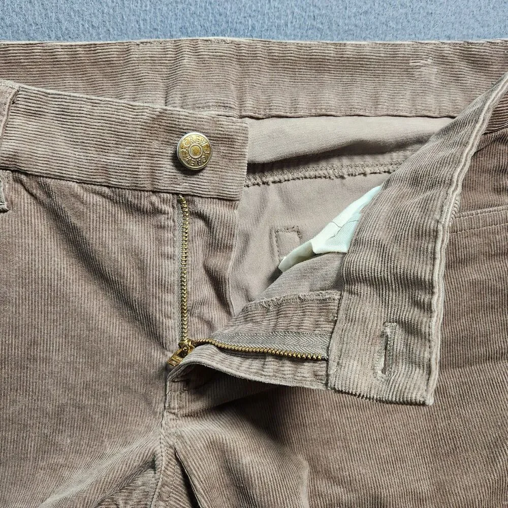 J. Crew Corduroy Pants Women 33T Brown Mid Rise Bootcut